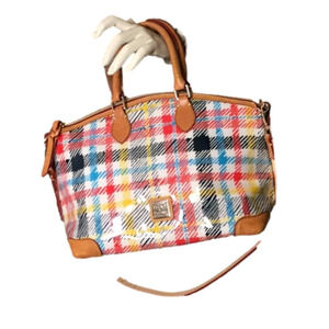 Dooney & BOURKE CHATHAM PLAID SATCHEL